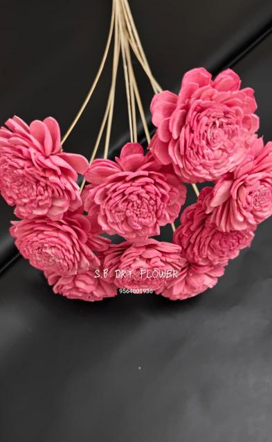 Handcrafted Shola Wood Rose Blooms
