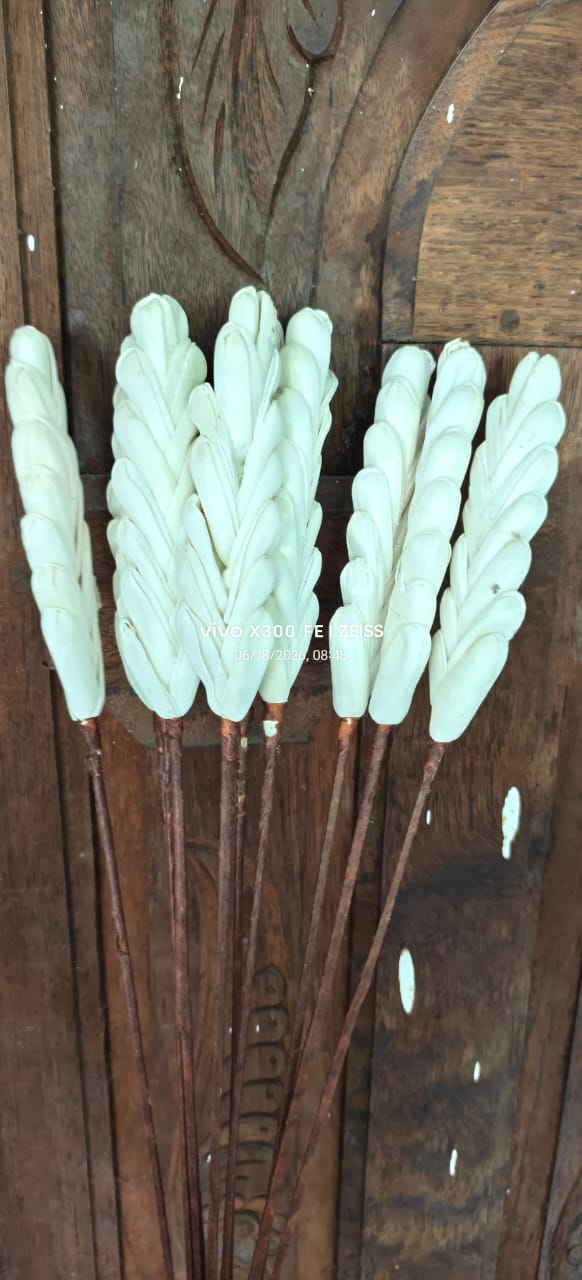 SB Shola Wood Flowers Handcrafted Botanical Pine Craft